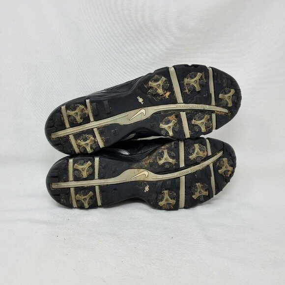 NIKE DURASPORT SMU 317682-102 MEN'S LEATHER SOFT SPIKES GOLF SHOES SIZE 10.5 - Picture 7 of 12